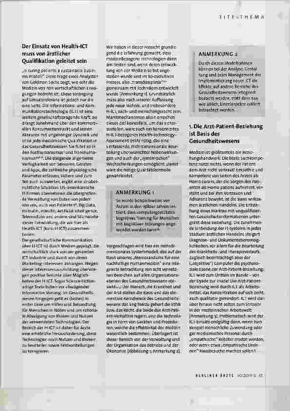 Vorschauseite 2: Die Medizin in der Zange zwischen Wirtschaftsinteressen und technologischer Entwicklung