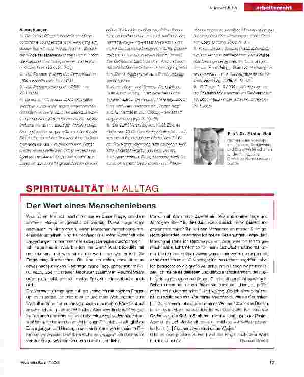 Vorschauseite 4: Das Kreuz mit dem gerechten Lohn in der Pflege