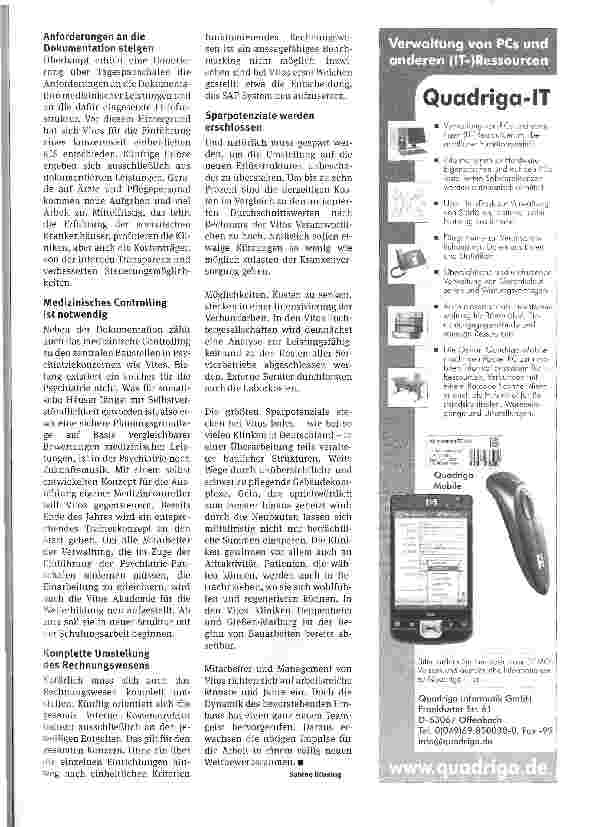 Vorschauseite 3: Psychiatrie vor grundlegenden Veränderungen