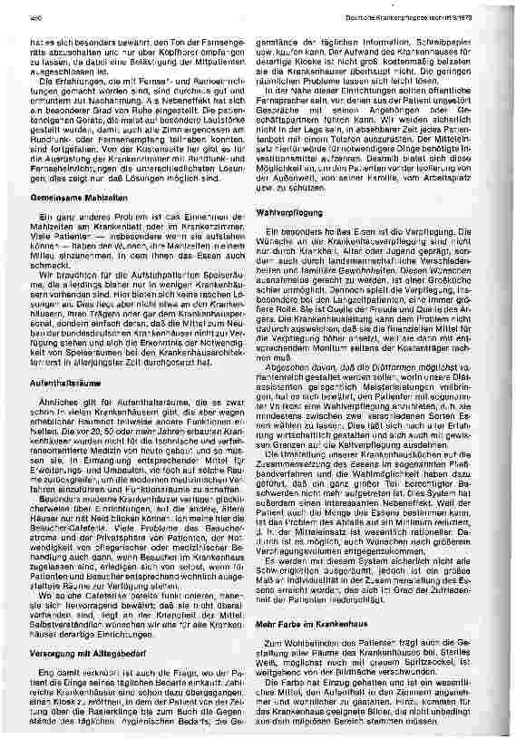 Vorschauseite 3: 10. Deutscher Krankenhaustag 1979 Das Krankenhaus betreut seine Patienten