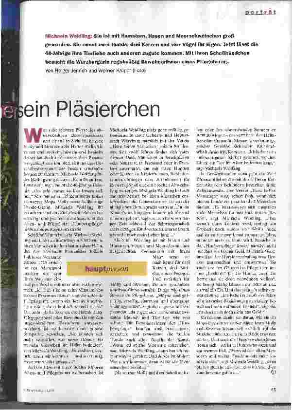 Vorschauseite 2: Jedem Tierchen sein Pläsierchen