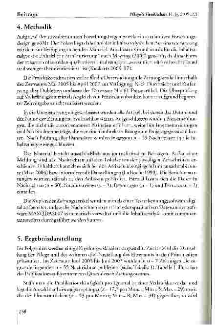 Vorschauseite 5: Zur Darstellung von Angehörigenpflege und Ehrenamt in lokalen Printmedien: Inhaltsanalytische Untersuchung am Beispiel eines Modellprojekts