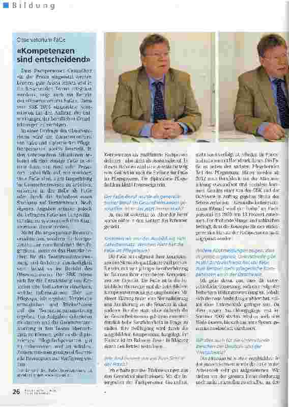 Vorschauseite 2: «Der FaGe-Beruf ist näher an den Patienten gerückt»