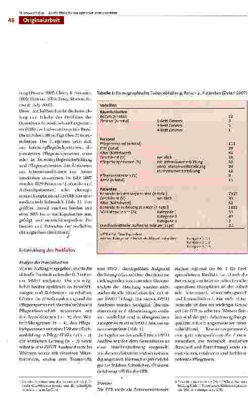 Vorschauseite 2: Portfolio zur strategischen Steuerung der Entwicklung einer Intensivstation zum Referenzzentrum