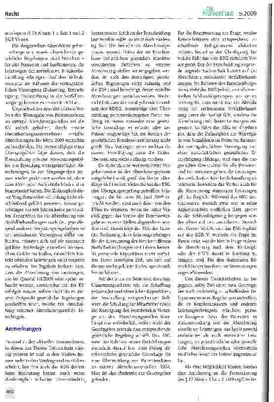 Vorschauseite 3: Verbot der Weitergabe von Patientendaten an externe Abrechnungsstellen