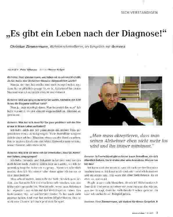 Vorschauseite 1: „Es gibt ein Leben nach der Diagnose!