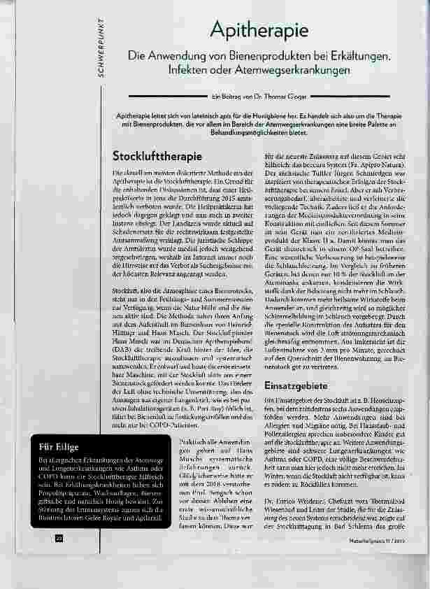 Vorschauseite 1: Apitherapie