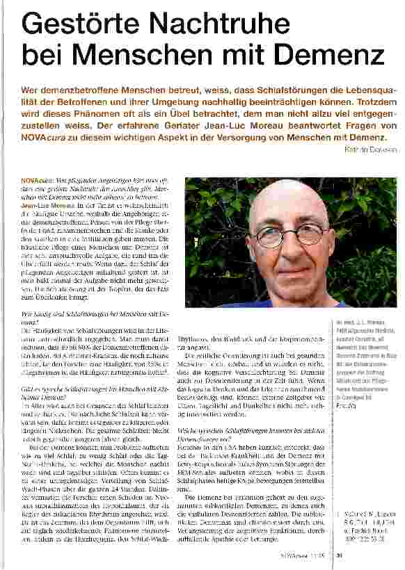 Vorschauseite 1: Gestörte Nachtruhe bei Menschen mit Demenz