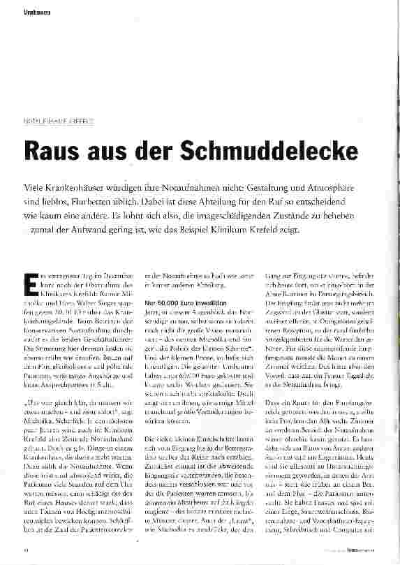 Vorschauseite 1: Raus aus der Schmuddelecke
