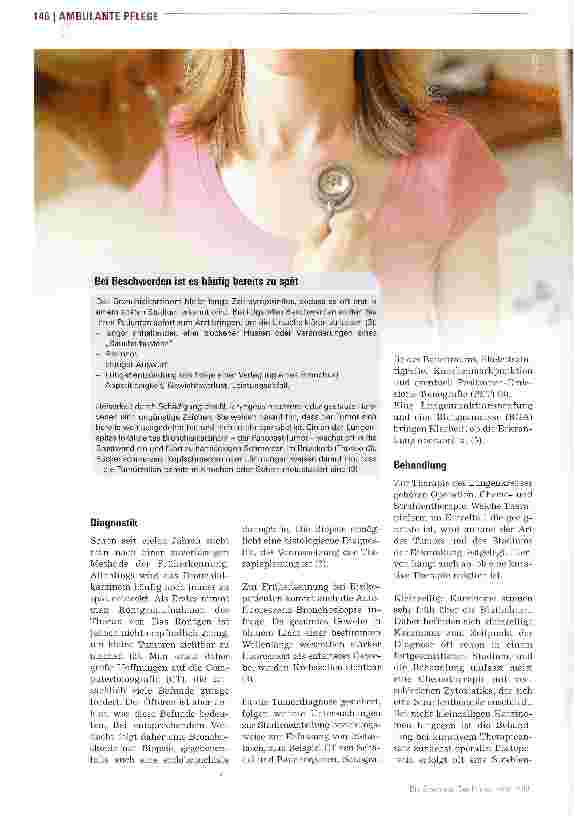 Vorschauseite 2: Symptome zeigen sich erst spät