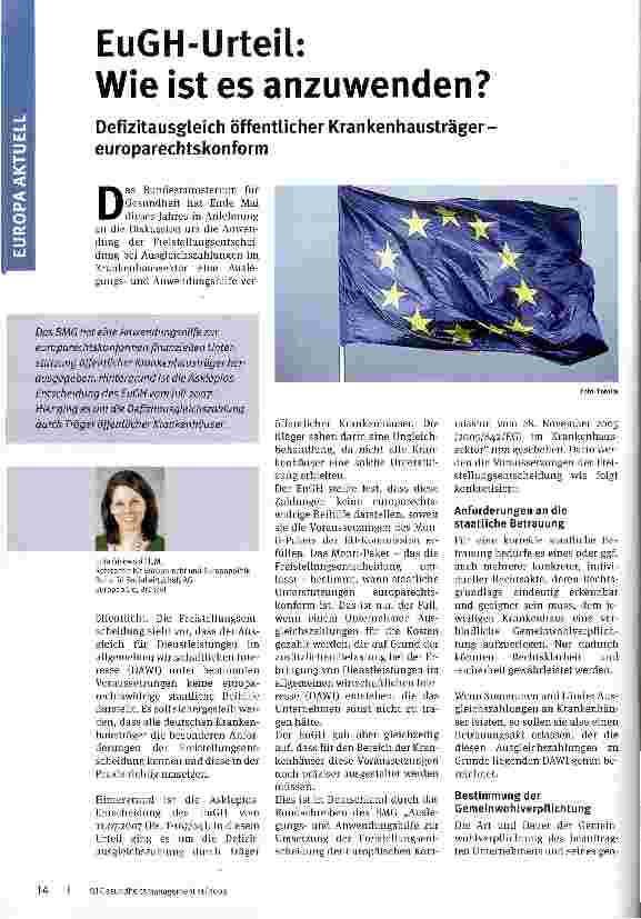 Vorschauseite 1: EuGH-Urteil: Wie ist es anzuwenden?