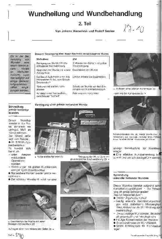 Vorschauseite 1: Wundheilung und Wundbehandlung 2. Teil
