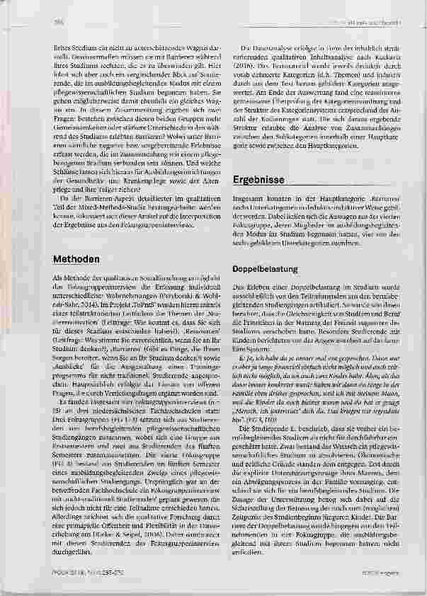 Vorschauseite 2: Berufsbegleitend VS. ausbildungsbegleitend Pflegewissenschaft studieren