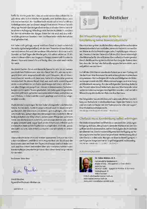 Vorschauseite 2: Es muss schon passen!