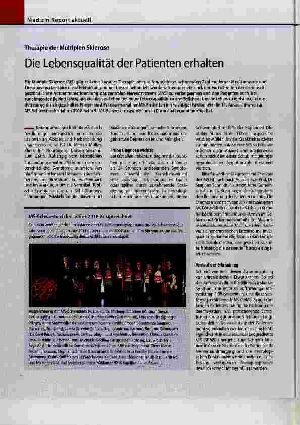 Vorschauseite 1: Die Lebensqualität der Patienten erhalten