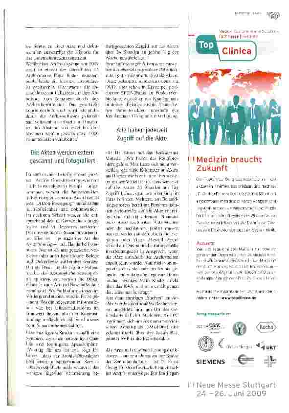Vorschauseite 3: Das digitale Archiv ist von Beginn an unverzichtbar