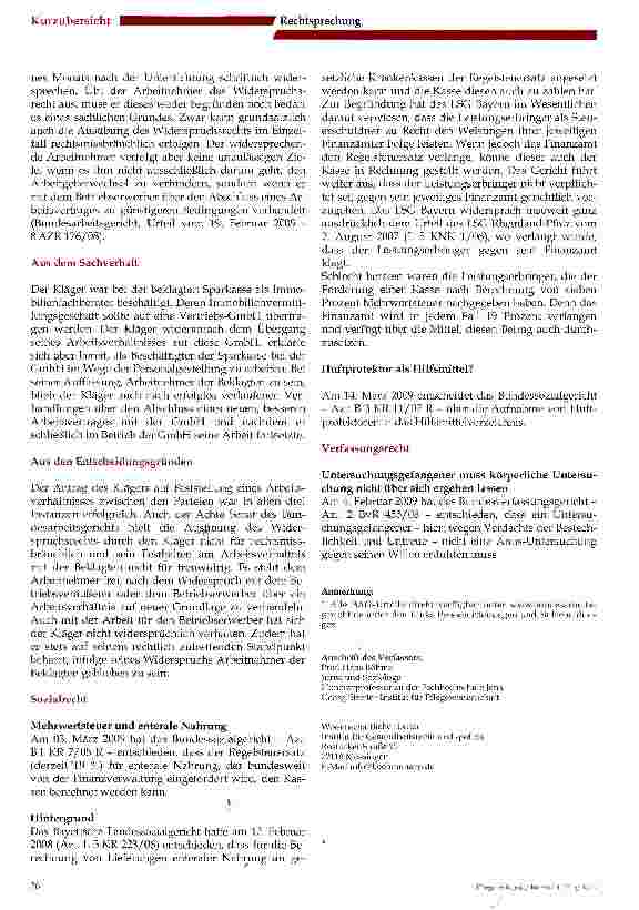Vorschauseite 1: Untersuchungsgefangener muss körperliche Untersuchung nicht über sich ergehen lassen