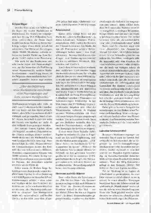 Vorschauseite 2: Über die Grenzen des ErlaubtenPharma-Marketing