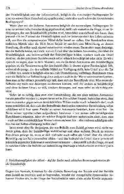 Vorschauseite 6: Beihilfe zum Suizid Anfragen aus theologisch-ethischer Sicht