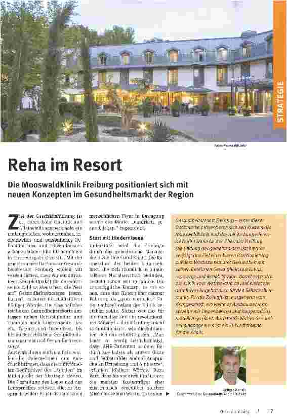 Vorschauseite 1: Reha im Resort