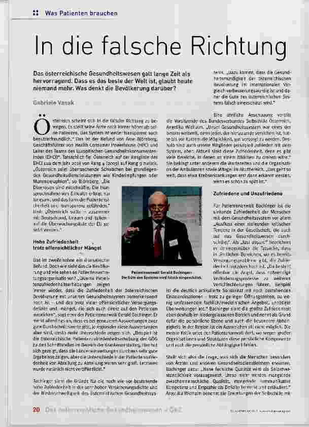 Vorschauseite 1: In die falsche Richtung
