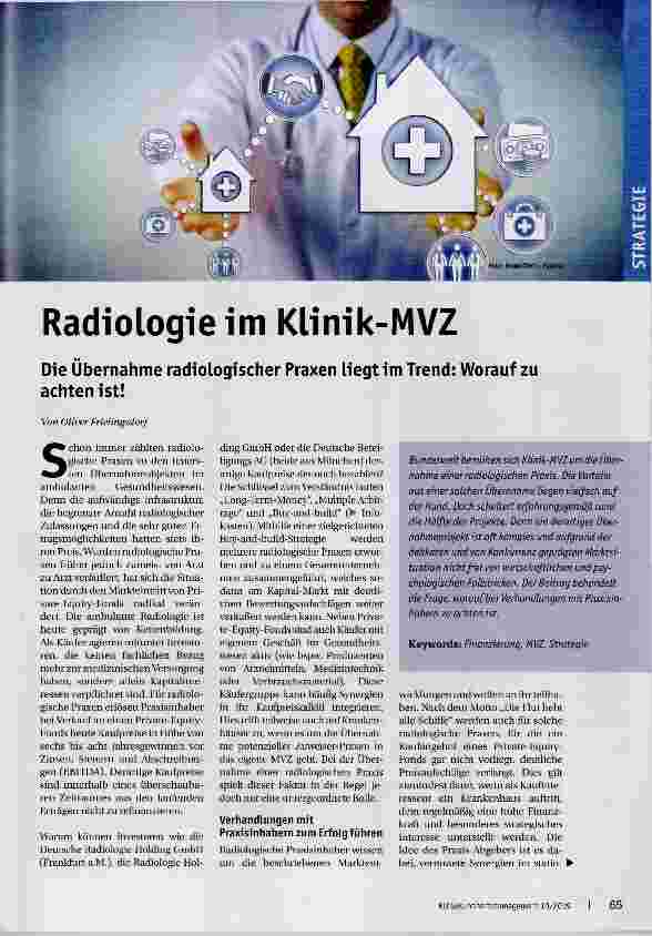 Vorschauseite 1: Radiologie im Klinik-MVZ