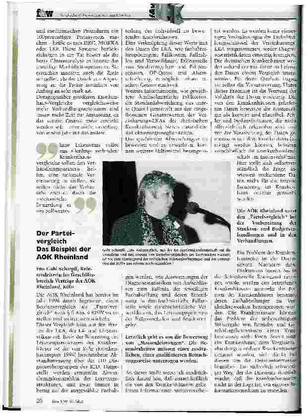 Vorschauseite 3: Vergleiche nicht scheuen, sondern bestehen Ergebnisse des f&w-Kompaß-Seminars am 8.Dezember 1998