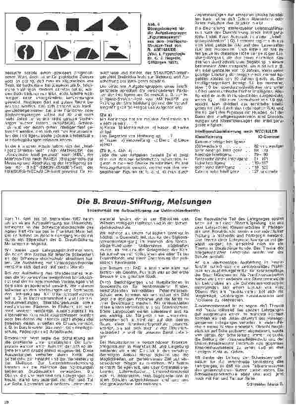 Vorschauseite 3: Die Schwester in der Psychiatrie 15. Folge: Testpsychologie in der Psychiatrie