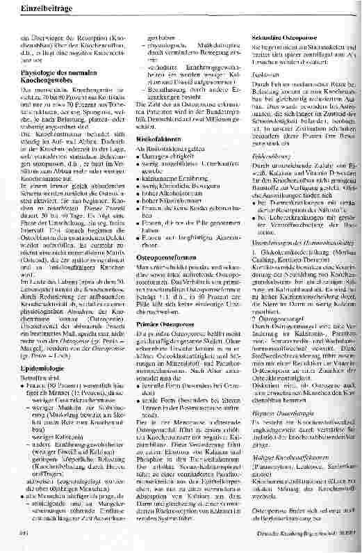 Vorschauseite 2: Osteoporose - eine Alterserkrankung Präventive Maßnahmen und pflegerische Aspekte