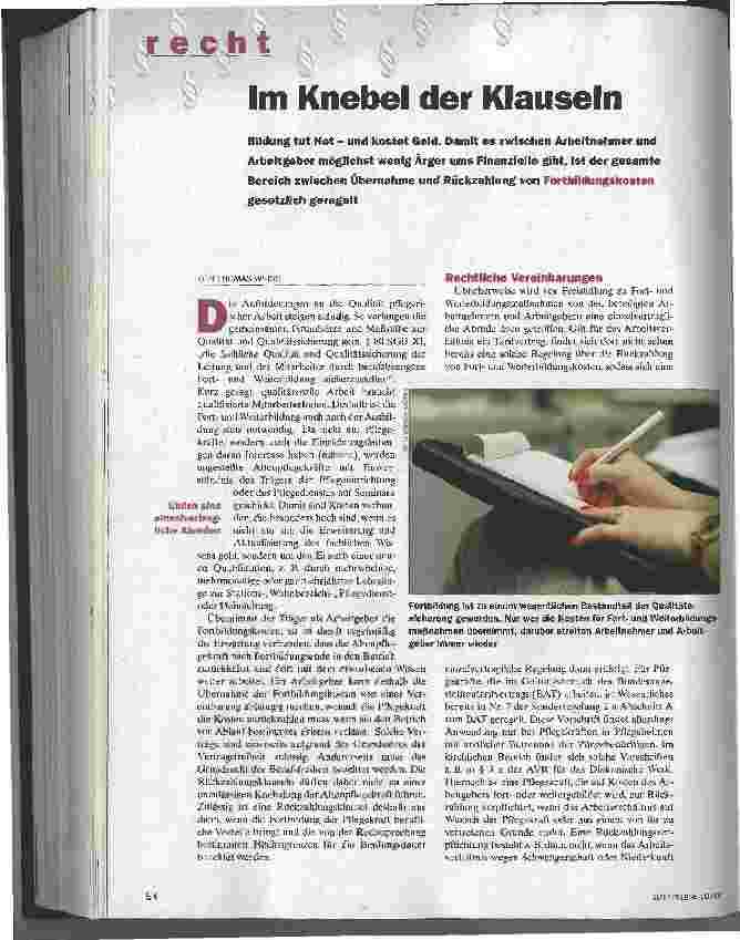 Vorschauseite 1: Im Knebel der Klauseln