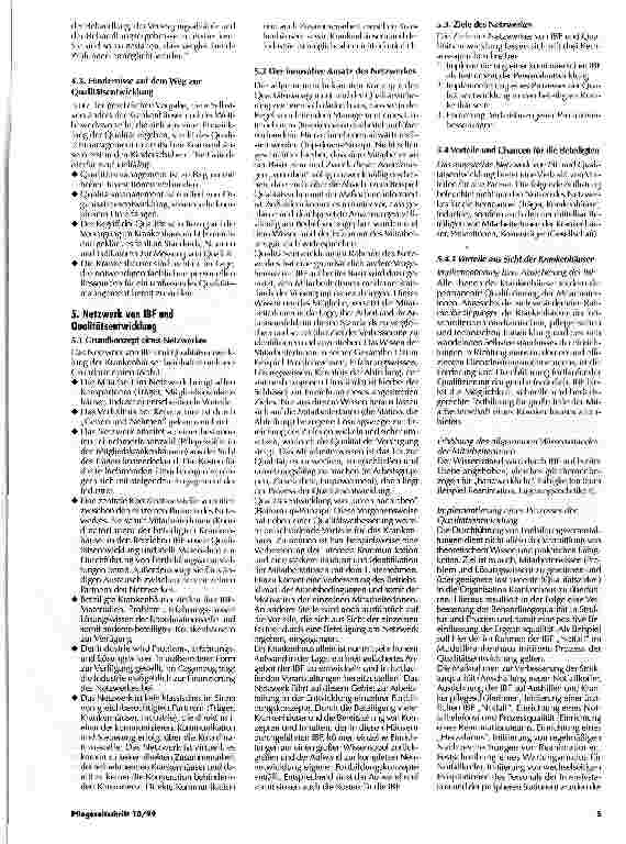 Vorschauseite 4: Aufbau eines Netzwerkes von innerbetrieblicher Fortbildung und Qualitätsentwicklung der Krankenhäuser