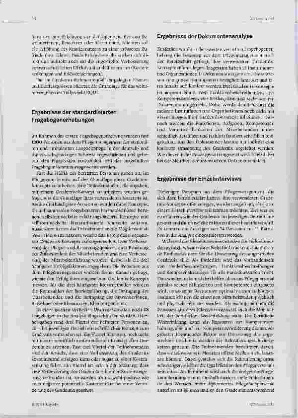 Vorschauseite 4: Grademix in der Schweizer Langzeitpflege: Konzepte, Einflussfaktoren und Umsetzung
