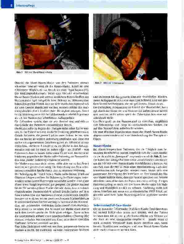 Vorschauseite 5: IntensivpflegeNeue Wege in der BeatmungstherapieEinsatz der nicht-invasiven Ventilation (NIV) im intensiv therapeutischen Arbeitsbereich