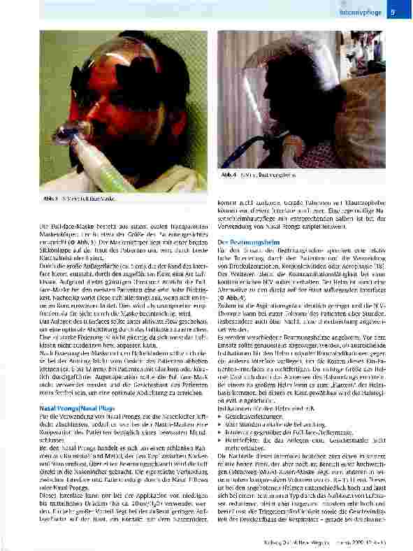 Vorschauseite 6: IntensivpflegeNeue Wege in der BeatmungstherapieEinsatz der nicht-invasiven Ventilation (NIV) im intensiv therapeutischen Arbeitsbereich