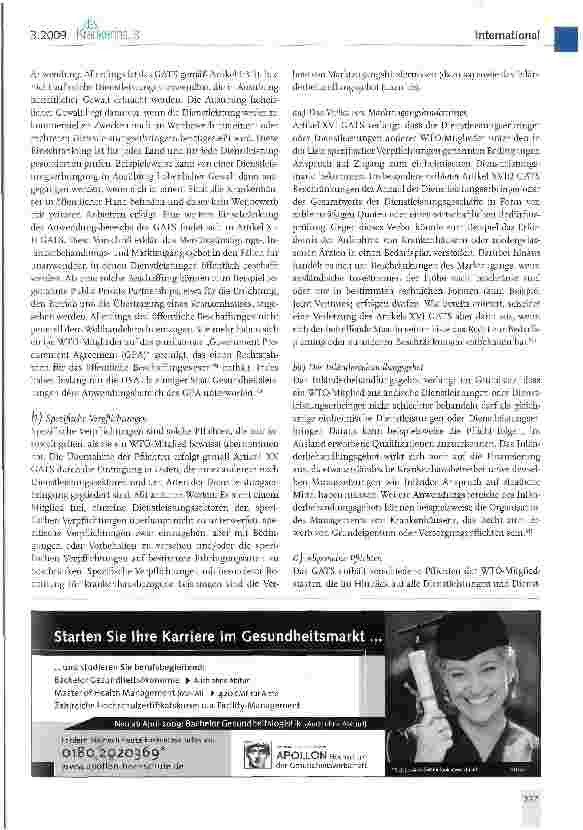Vorschauseite 5: Die rechtlichen Rahmenbedingungen für eine Internationalisierung des Krankenhausmarktes