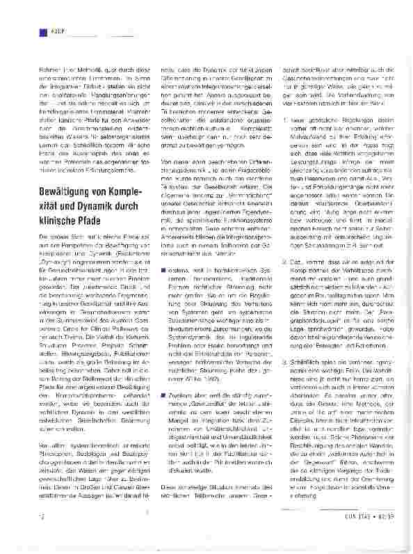 Vorschauseite 2: Im Komplexitätsund Normendschungel -Pfadfinder zeigen einen Weg heraus