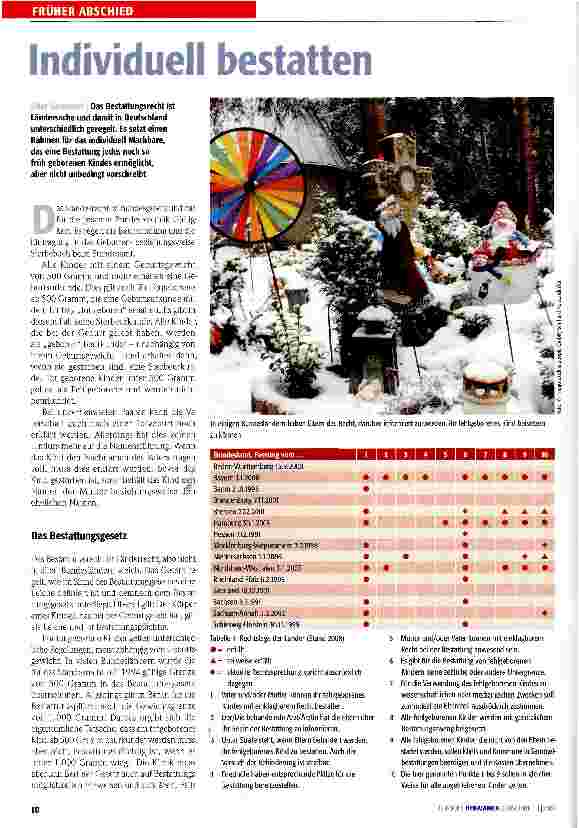 Vorschauseite 1: FRÜHER ABSCHIEDIndividuell bestatten