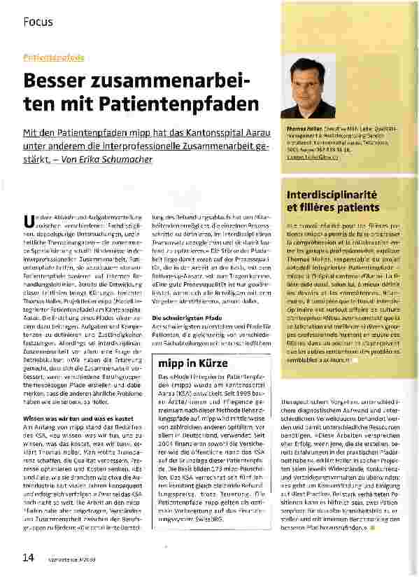 Vorschauseite 1: Besser zusammenarbeiten mit Patientenpfaden