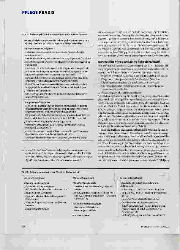 Vorschauseite 2: Onkologische Versorgung multidisziplmär aufstellen