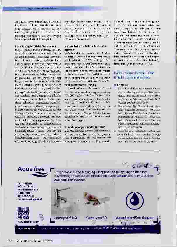 Vorschauseite 3: Hygienemaßnahmen bei Masern: Ausbruch in Hessen beiegt hohes Ansteckungsrisiko auch ohne direkten Patientenkontakt