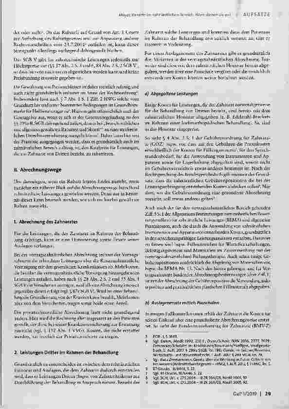 Vorschauseite 2: Rabatte im zahnärztlichen Bereich: Wem stehen sie zu?