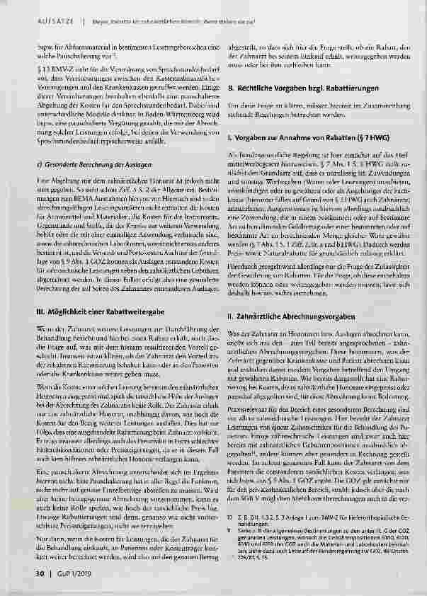 Vorschauseite 3: Rabatte im zahnärztlichen Bereich: Wem stehen sie zu?