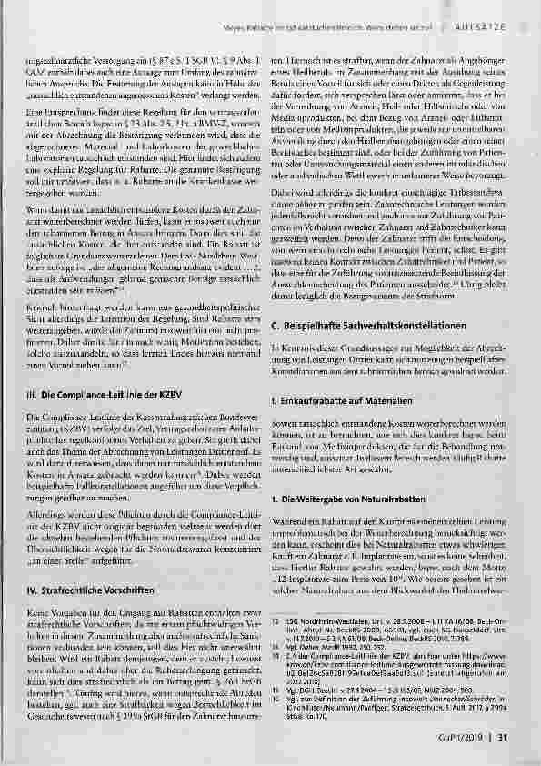 Vorschauseite 4: Rabatte im zahnärztlichen Bereich: Wem stehen sie zu?