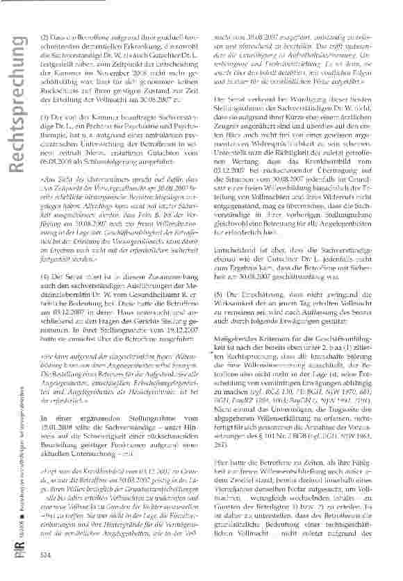 Vorschauseite 5: Beurteilung der Geschäftsfähigkeit bei Vorsorgevollmachten