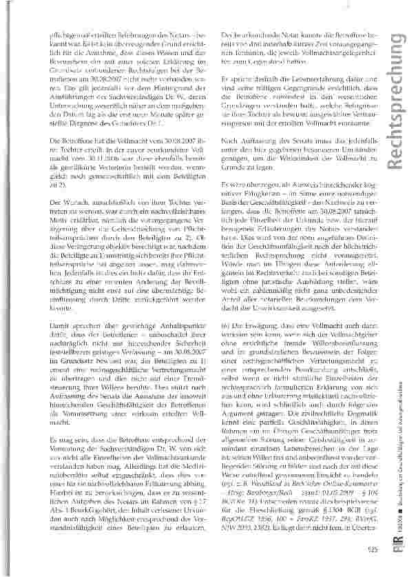 Vorschauseite 6: Beurteilung der Geschäftsfähigkeit bei Vorsorgevollmachten