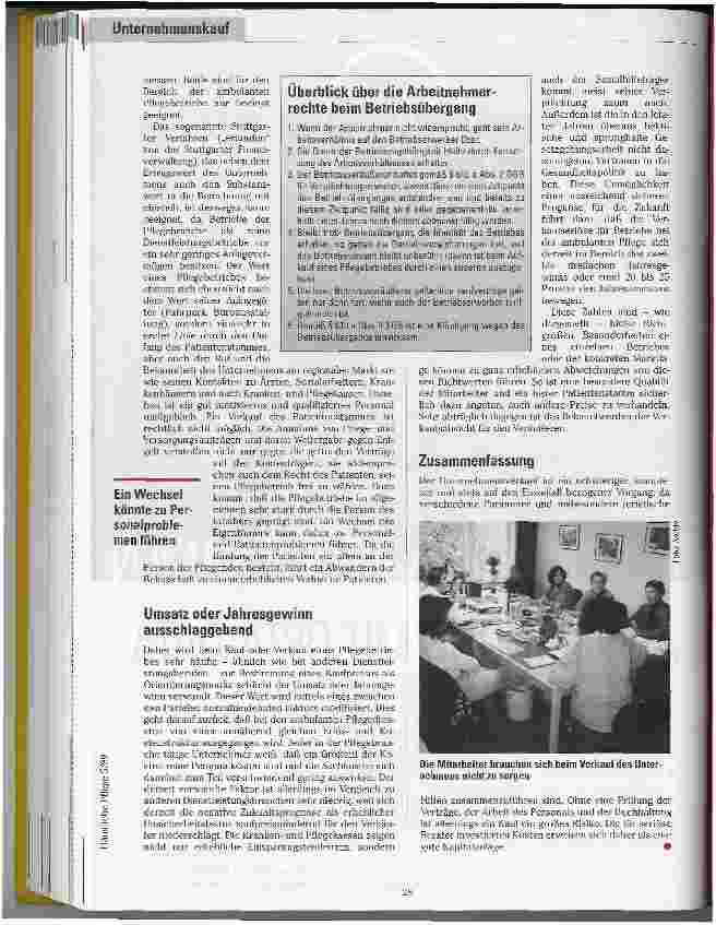 Vorschauseite 2: Kauf und Verkauf eines Pflegedienstes Teil 3: Die Form des Vertragsabschlusses und der Preis