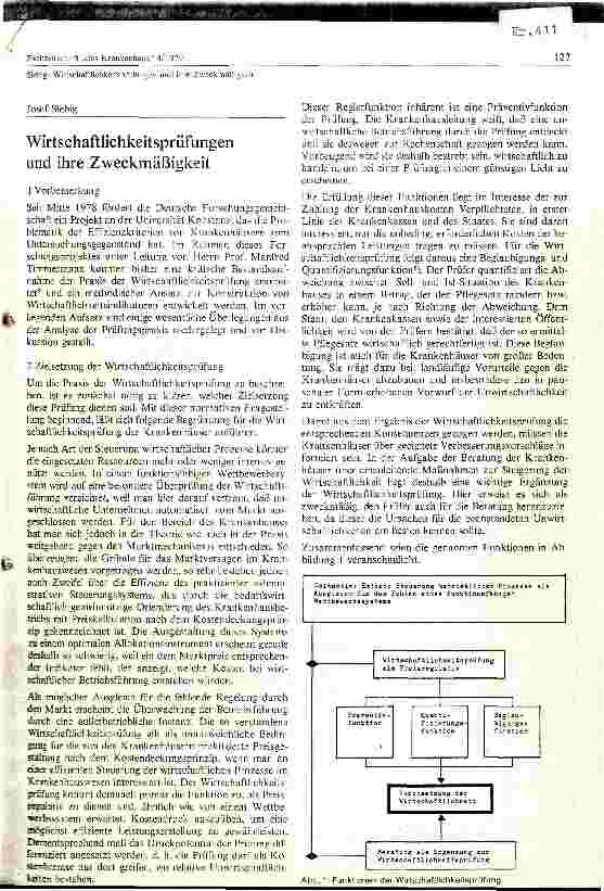 Vorschauseite 1: Wirtschaftlichkeitsprüfungen und ihre Zweckmäßigkeit