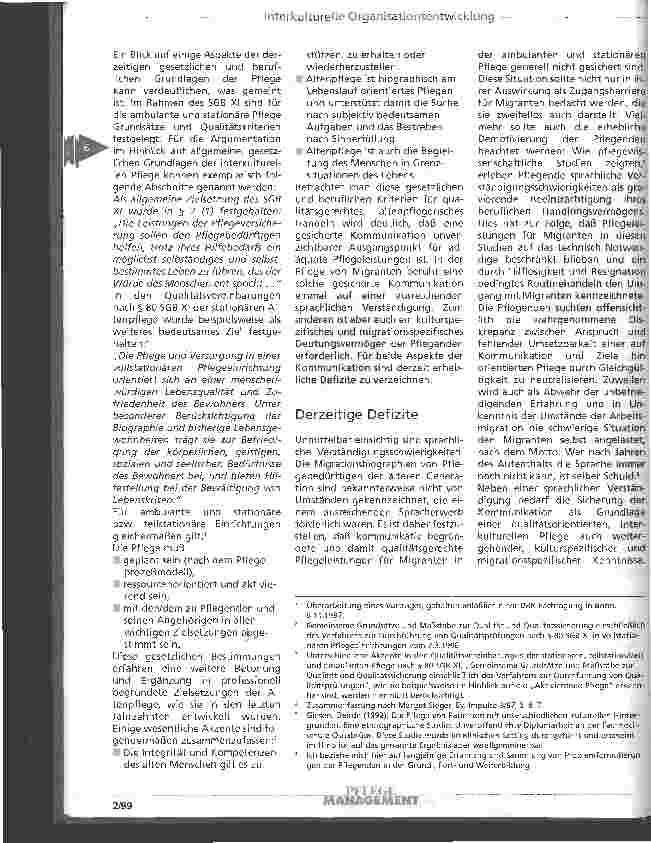 Vorschauseite 2: Aspekte einer interkulturellen Organisationsentwicklung Überlegungen zur Verbesserung der kulturspezifischen Versorgung in der Altenhilfe