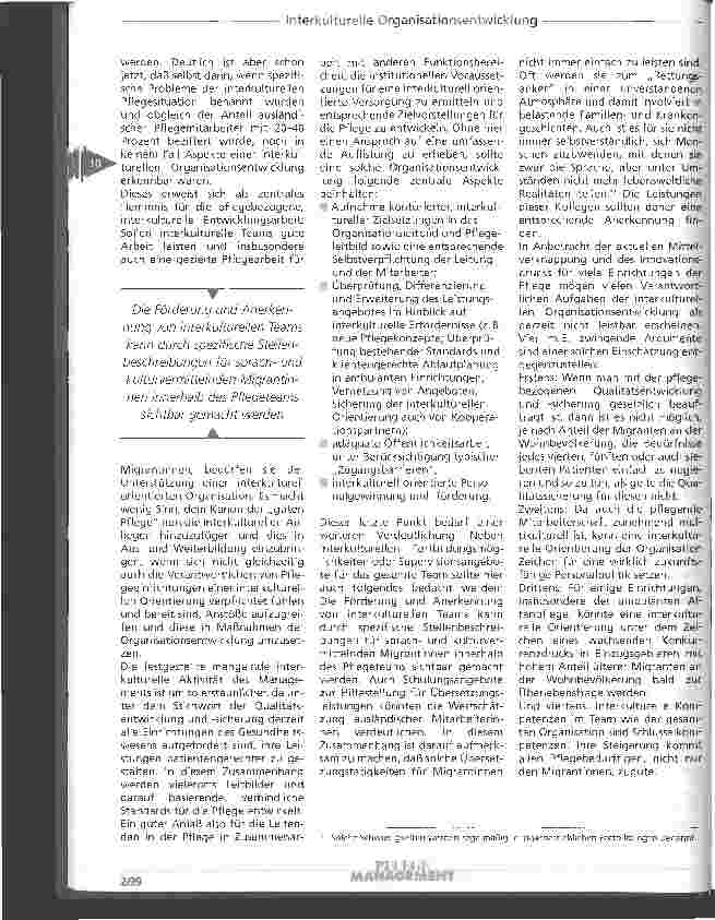 Vorschauseite 6: Aspekte einer interkulturellen Organisationsentwicklung Überlegungen zur Verbesserung der kulturspezifischen Versorgung in der Altenhilfe