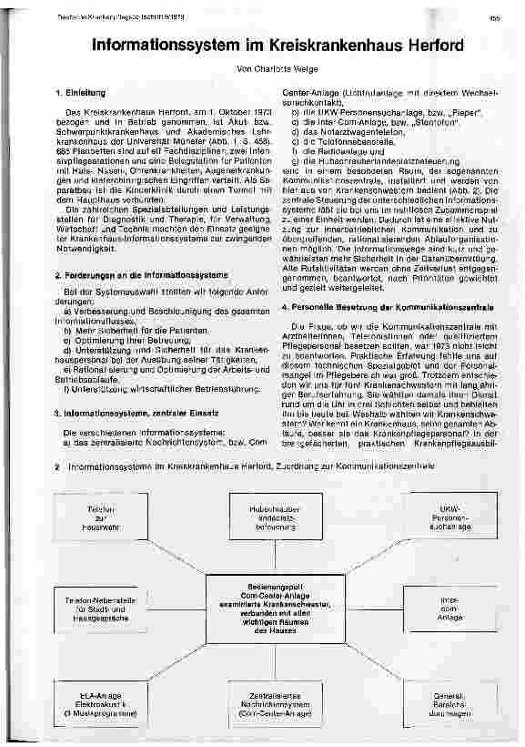 Vorschauseite 1: Informationssystem im Kreiskrankenhaus Herford